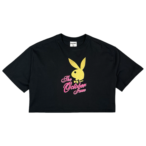 Women's OVO x Playboy Cropped Tee Black | Vintage Clothing Store Canada