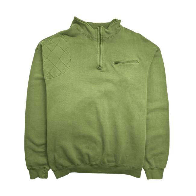 (XL) Vintage 90s Columbia Quarter-Zip Sweatshirt Green
