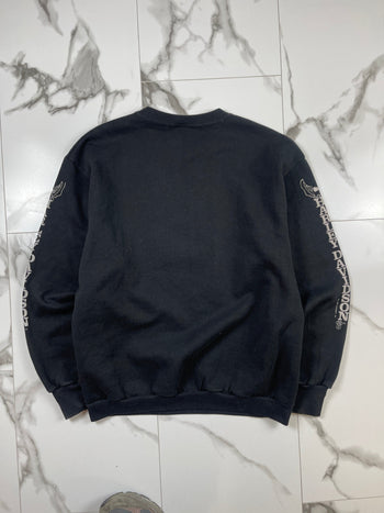 Vintage 1990 3D Emblem Harley Davidson Sweatshirt Black