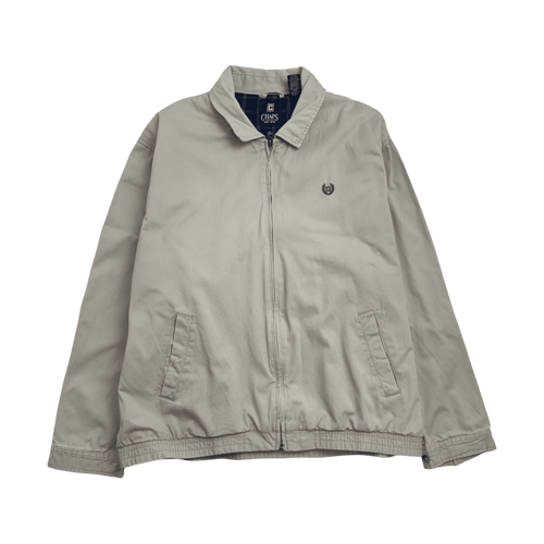 Vintage Chaps Harrington Zip Up Jacket Beige | Vintage Clothing Store Canada