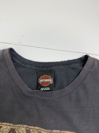 Vintage 2000s Harley Davidson Orlando Florida Tee Black
