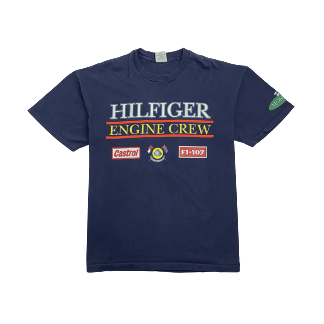 (XL) Vintage 90s Tommy Hilfiger Formula 1 Tee Navy