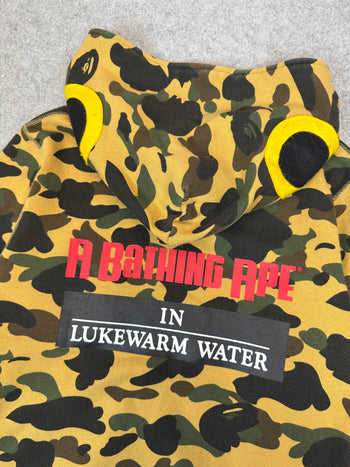 BAPE 1st Camo Fish Rapala Full Zip Hoodie Yellow (USED)