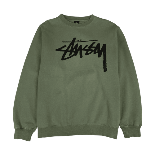 1990s Stussy Heavyweight Sweatshirt Green (USED) | Vintage Clothing Store Canada