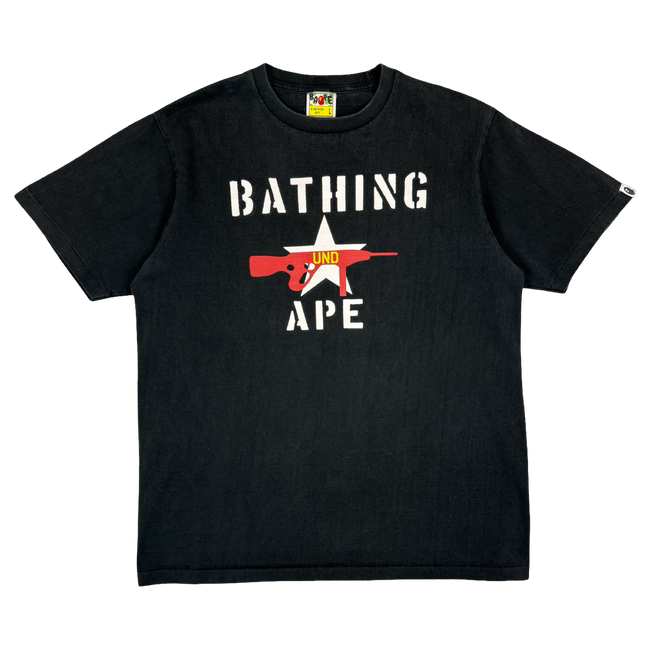 BAPE x Undefeated Gun Tee Black (USED)