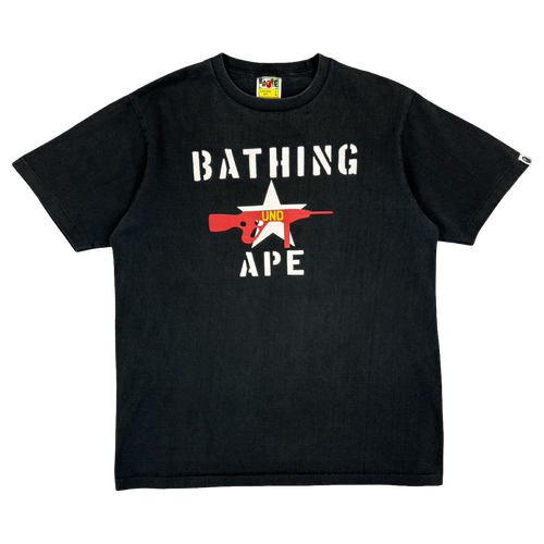 BAPE x Undefeated Gun Tee Black (USED) | Vintage Clothing Store Canada