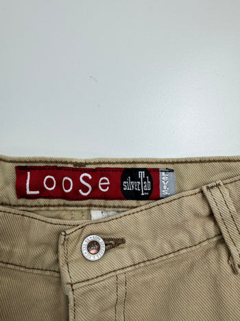 Vintage Levis SilverTab Loose Fit Denim Pants Beige