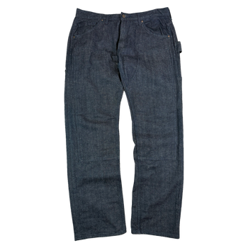 BAPE Embroidered Spell Out Double Knee Denim Jeans (USED)