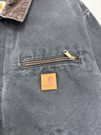 (M) Vintage Carhartt Lined Detroit Jaket Faded Black