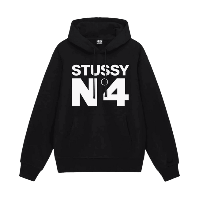Stussy No.4 Hoodie Black