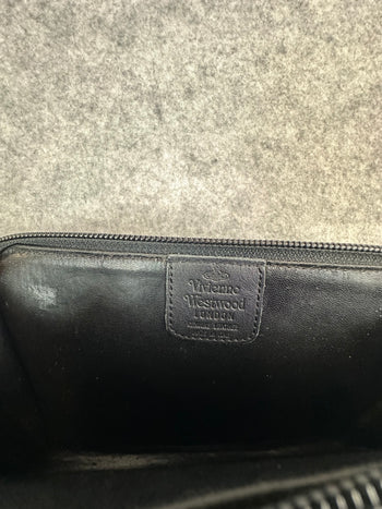 Vivienne Westwood Leather Clutch Bag Black