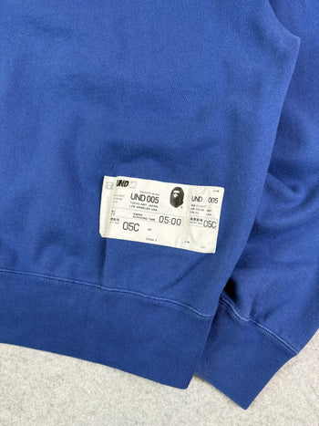 BAPE x Undefeated Camo Relaxed Zip Hoodie Navy (USED)