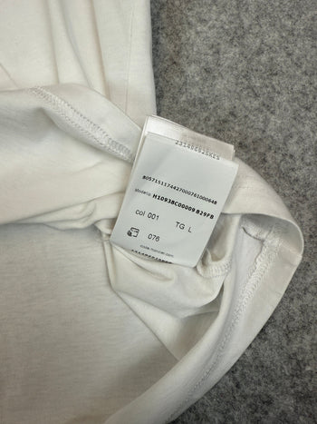 Moncler Pink Big Logo Tee White (USED)