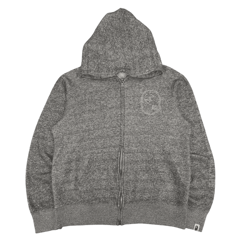 BAPE 3M Full Zip Hoodie Static Grey (USED) | Vintage Clothing Store Canada
