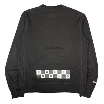 BAPE x Neighborhood Ape Skull Crewneck Black (USED)