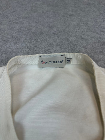 Women’s Moncler Maglia Collo Alla Coreana Semi Puff White