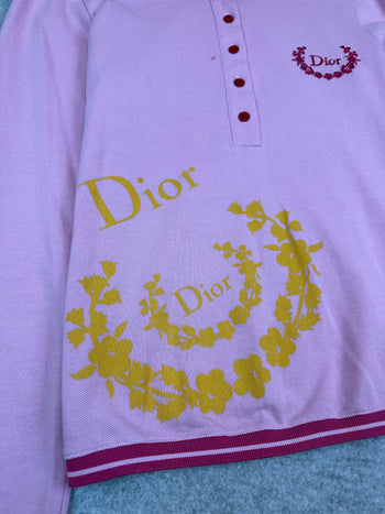 Women’s Christian Dior Polo Long Sleeve Pink