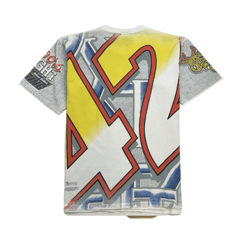 (M) Vintage 90s Nascar AOP Tee White