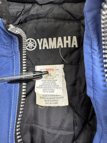 (XXL) Vintage 2000s Yamaha Insulated Racing Jacket Blue