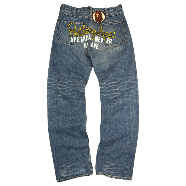 BAPE Rope Asnka Selvedge Denim Jeans (USED)