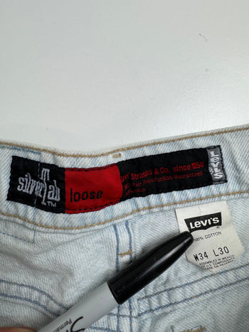 Vintage 90s Levis Silver Tab Denim Pants Washed