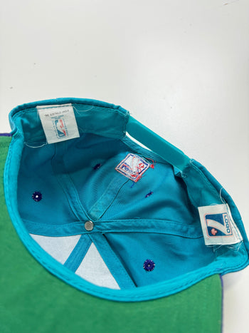 Vintage Charlotte Hornets Snapback Hat Blue