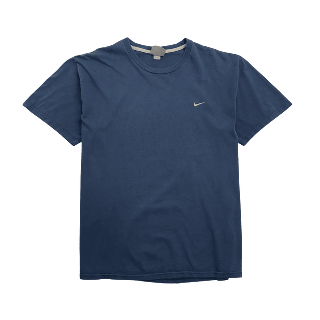 Vintage 2000s Nike Side Swoosh Tee Navy