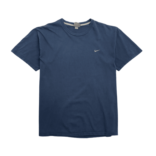 Vintage 2000s Nike Side Swoosh Tee Navy | Vintage Clothing Store Canada