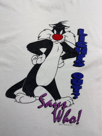 Vintage '95 Looney Tunes Sylvester Tee White