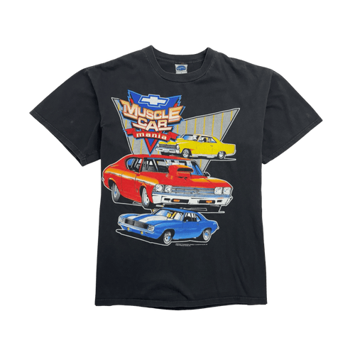 Vintage 2000s Chevrolet Muscle Car Mania Tee Black | Vintage Clothing Store Canada