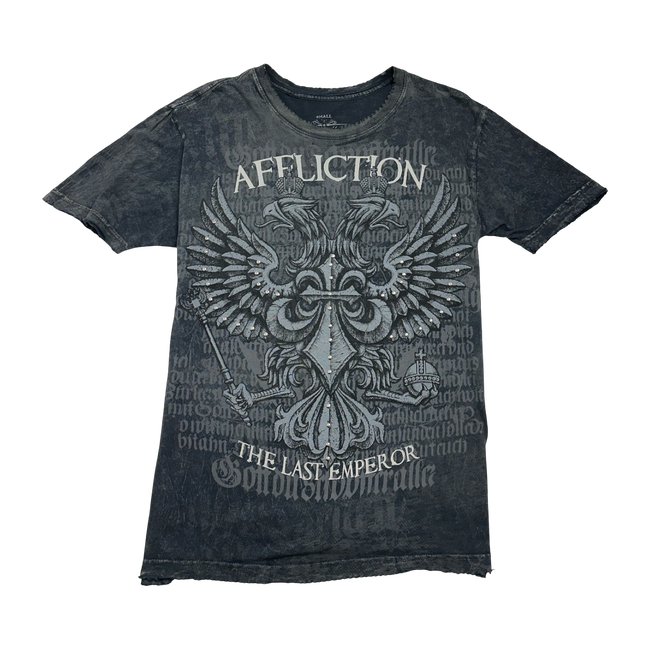 Vintage Y2K Affliction Fedor Emelianenko AOP Tee Black