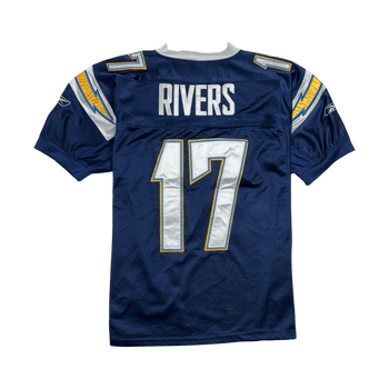 (L) NFL Los Angeles Chargers Phillip Rivers Football Jersey Navy
