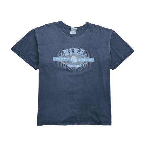 Vintage 2000s Nike Athletics Tee Navy | Vintage Clothing Store Canada