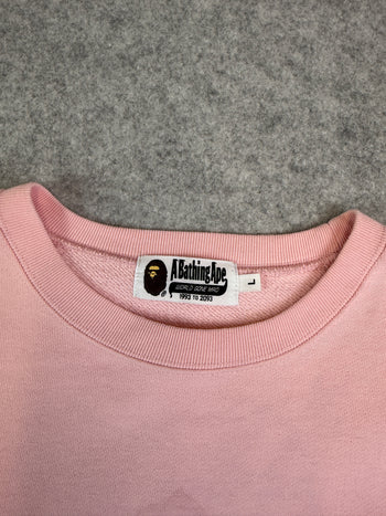 BAPE Crossprint Sweatshirt Pink (USED)