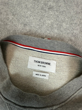 Thom Browne 4-bar Striped Sweatshirt Gray (USED)