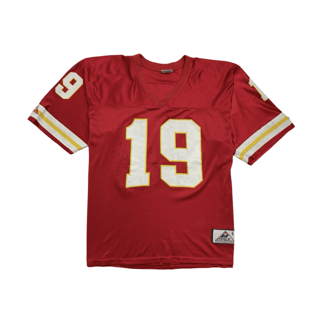 (L) Vintage 90s Apex Joe Montana San Francisco 49ers Football Jersey Red