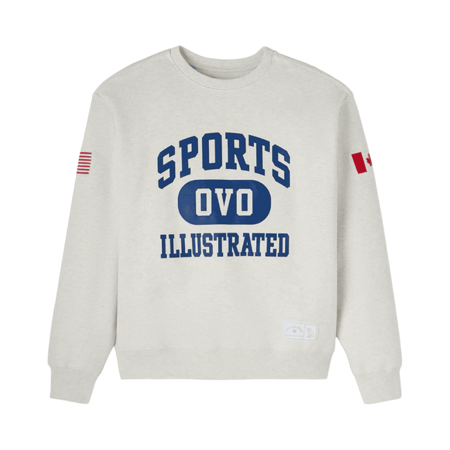 OVO Sports Illustrated Gym Crewneck Heather Grey