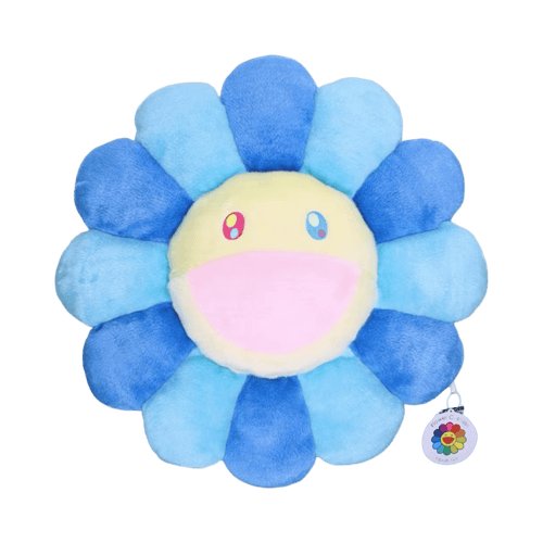 Takashi Murakami Flower Plush 60CM Blue/Turquoise/Yellow | Vintage Clothing Store Canada