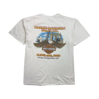 Vintage '05 Harley Davidson Cleveland Tee White