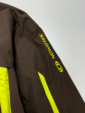 (L) Salomon Insulated Ski Jacket Brown