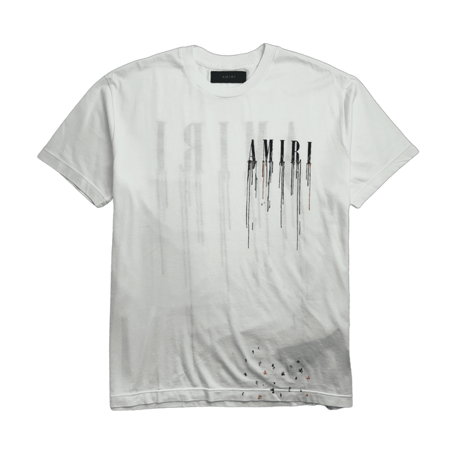 Amiri Paint Drip Tee White
