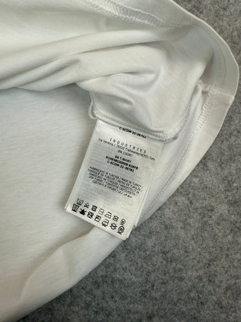 Moncler Pink Big Logo Tee White (USED)