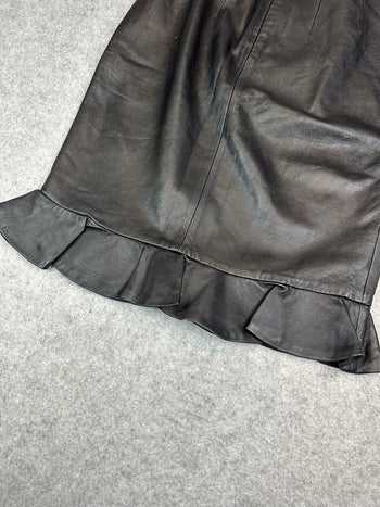 Women’s Versace Leather Skirt