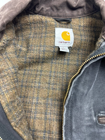 (M) Vintage Carhartt Lined Detroit Jaket Faded Black