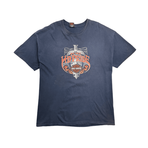 Vintage '04 Harley Davidson Cycle Center Tee Navy | Vintage Clothing Store Canada