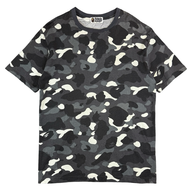 BAPE City Camo Ape Head Tee Black/Grey (USED)