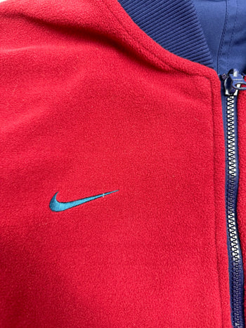 (L) Vintage Vancouver Canucks Reversible Nike Zip-Up Jacket