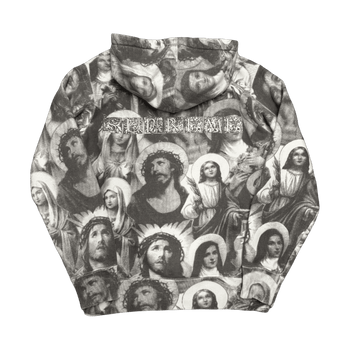 Supreme Jesus and Mary Hoodie Dark Grey (USED)