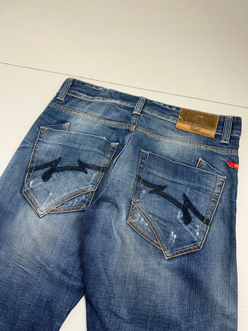 Vintage Y2K Parasuco Denim Legend Distressed Pants
