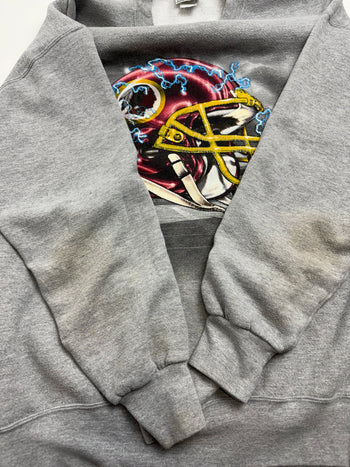 (XL) Vintage Washington Redskins Sweatshirt Grey